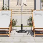 Vidaxl parasolvoet 48x48x33 cm gietijzer zwart