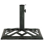Vidaxl parasolvoet 44x44x31 cm gietijzer groen