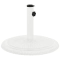 Vidaxl parasolvoet 45x45x30 cm gietijzer wit