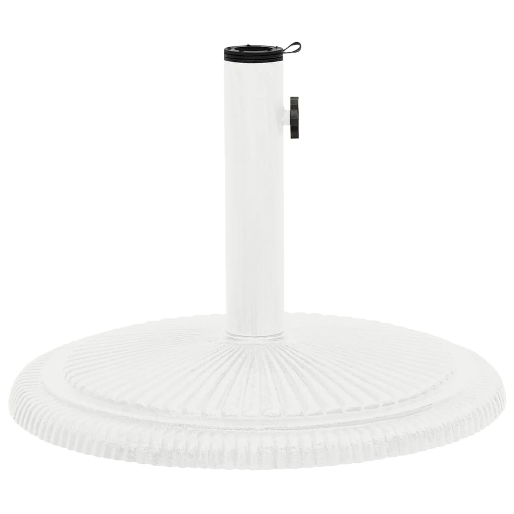 Vidaxl parasolvoet 45x45x30 cm gietijzer wit