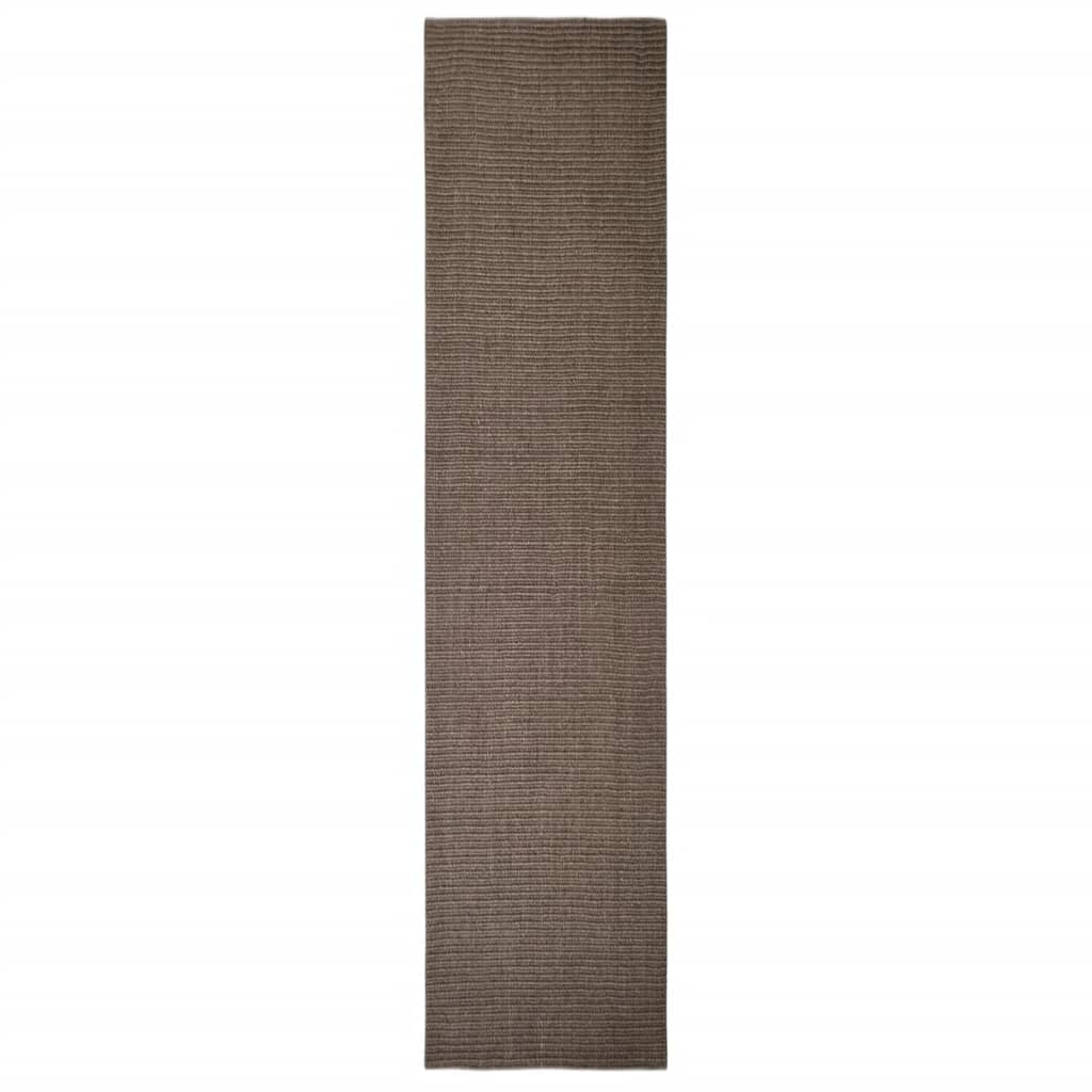 Vidaxl vloerkleed 80x350 cm natuurlijk sisal bruin