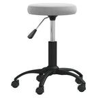 Vidaxl massagekruk fluweel lichtgrijs