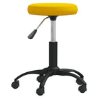 Vidaxl massagekruk fluweel mosterdgeel