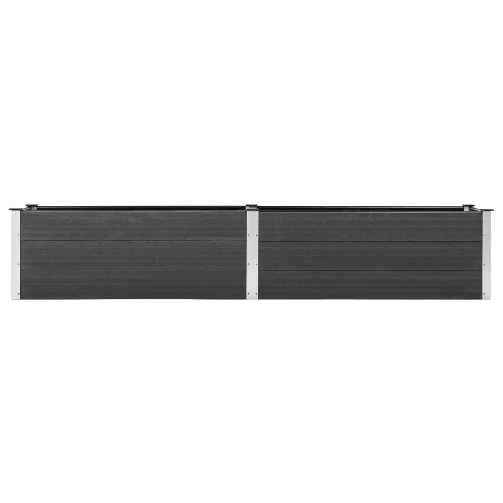 Vidaxl plantenbak verhoogd 200x50x54 cm hkc grijs