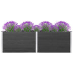 VidaXL Plantenbak verhoogd 200x50x91 cm HKC grijs