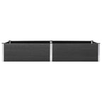 Vidaxl plantenbak verhoogd 200x100x54 cm hkc grijs