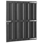 Vidaxl poort 100x112 cm hkc grijs