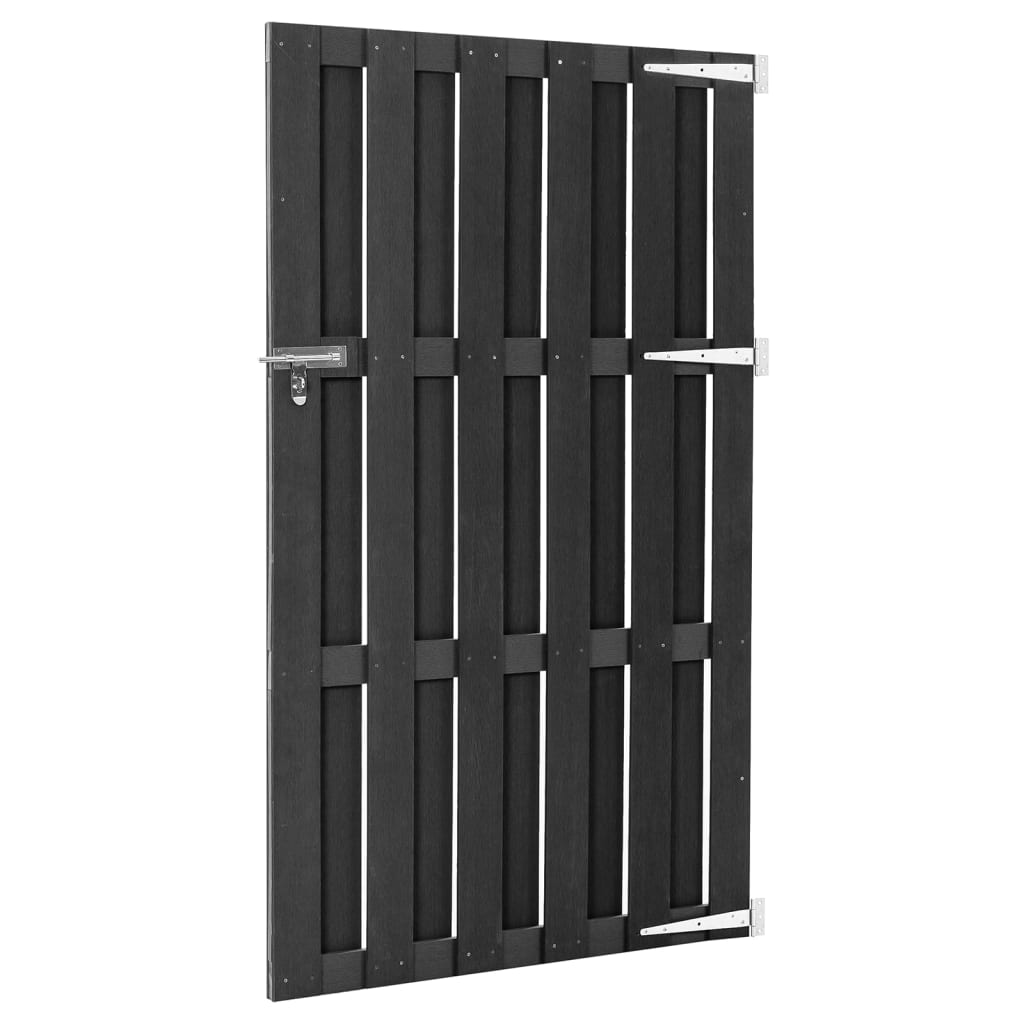 Vidaxl poort 100x180 cm hkc grijs