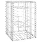 Vidaxl schanskorf palen 2 st 40x40x60 cm ijzer