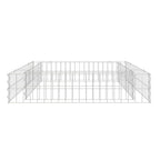 Vidaxl gabion plantenbak verhoogd 100x100x20 cm gegalvaniseerd staal