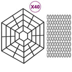 Vidaxl vijverbeschermers 40 st polypropeen zwart