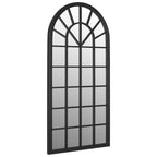 Vidaxl tuinspiegel 90x45 cm ijzer zwart