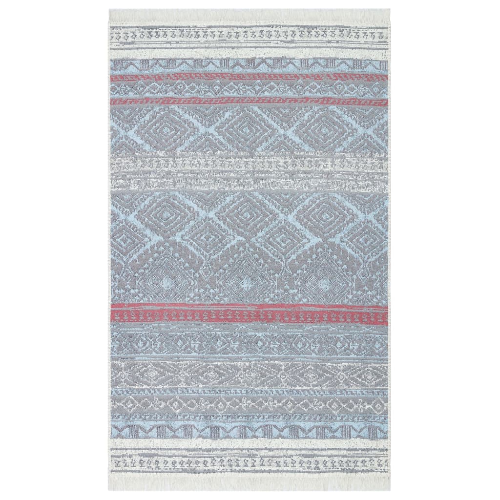 VidaXL Vloerkleed 160x230 cm katoen roze en aqua