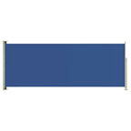 VidaXL Windscherm uittrekbaar 117x300 cm blauw