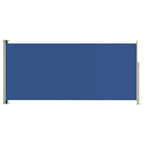 VidaXL Tuinscherm uittrekbaar 140x300 cm blauw