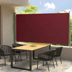 VidaXL Tuinscherm uittrekbaar 160x300 cm rood