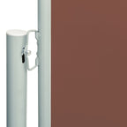 Vidaxl tuinscherm uittrekbaar 117x600 cm bruin