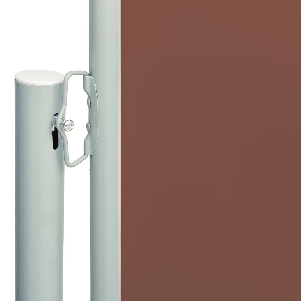 Vidaxl tuinscherm uittrekbaar 117x600 cm bruin