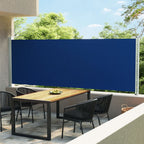 Vidaxl tuinscherm uittrekbaar 160x600 cm blauw