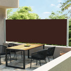 Vidaxl tuinscherm uittrekbaar 160x600 cm bruin