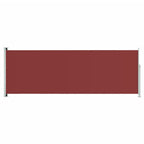 Vidaxl tuinscherm uittrekbaar 220x600 cm rood