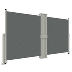VidaXL Windscherm uittrekbaar 140x1200 cm antracietkleurig