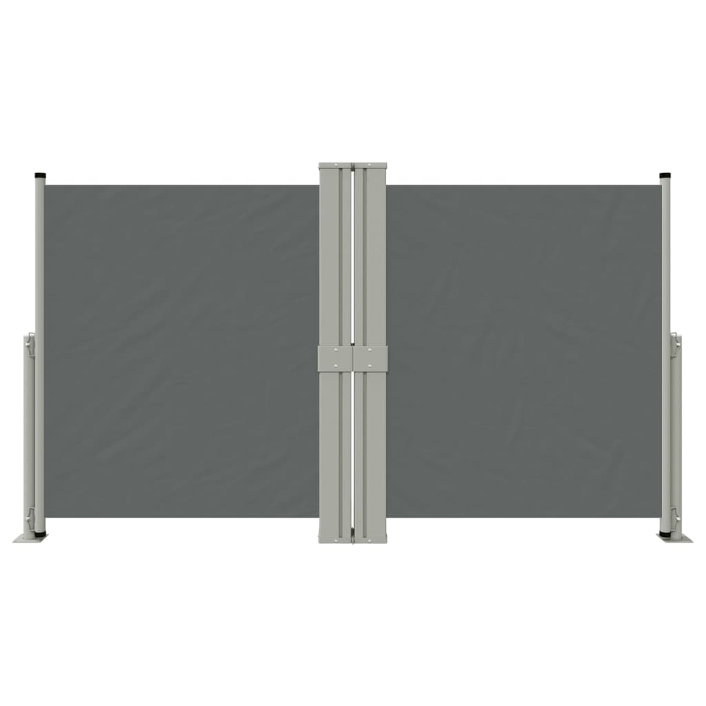 VidaXL Windscherm uittrekbaar 140x1200 cm antracietkleurig