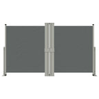 VidaXL Windscherm uittrekbaar 140x1200 cm antracietkleurig