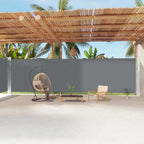 Vidaxl windscherm uittrekbaar 220x1200 cm antracietkleurig