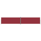 Vidaxl windscherm uittrekbaar 220x1200 cm rood