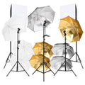 VidaXL 9-delige Fotostudioset met verlichtingsset en softboxen