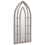Vidaxl spiegel 100x45 cm ijzer zandkleurig