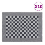 Vidaxl keukendoeken 10 st 50x70 cm katoen zwart en wit