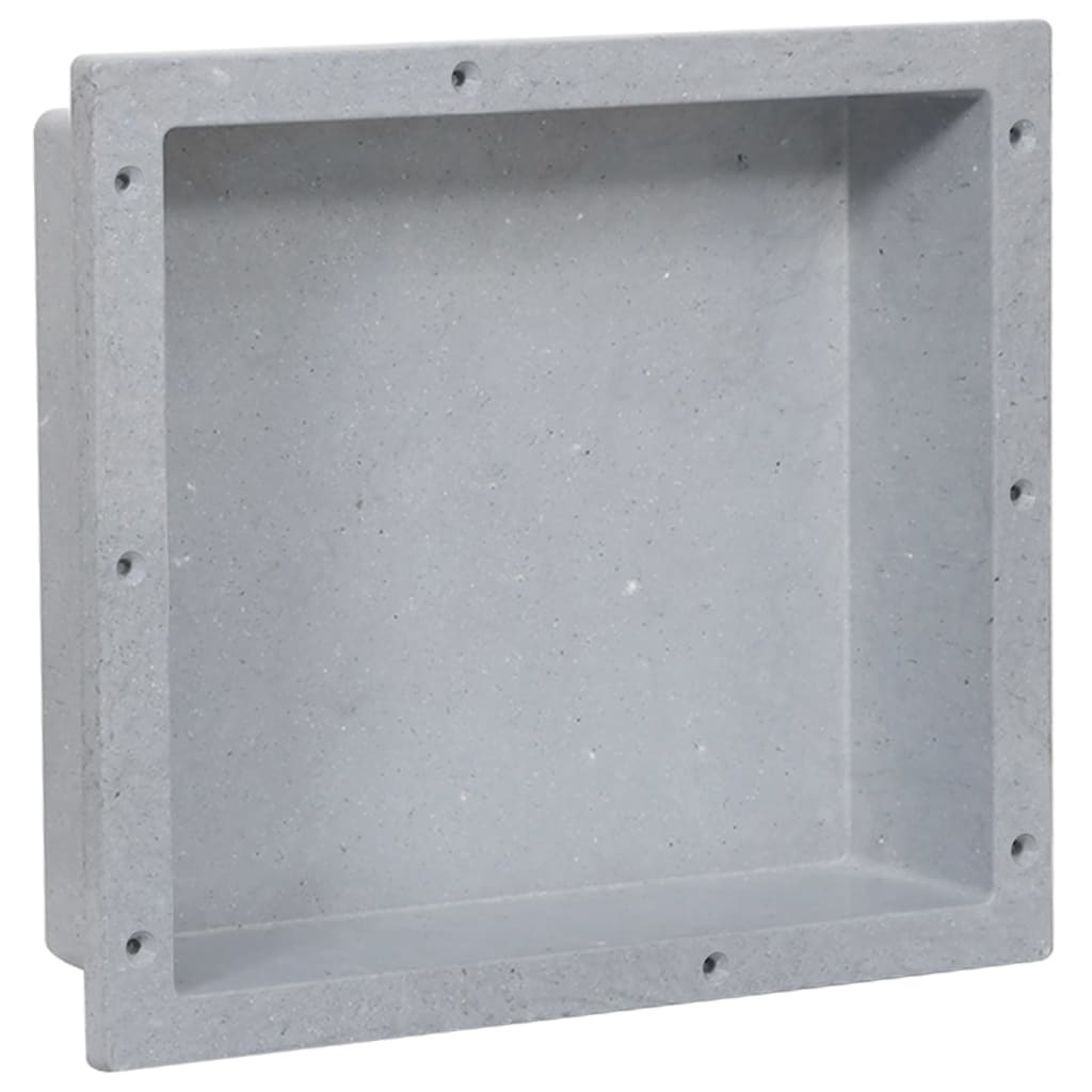 Vidaxl douchenis 41x36x10 cm matgrijs