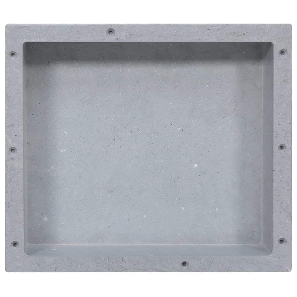 Vidaxl douchenis 41x36x10 cm matgrijs