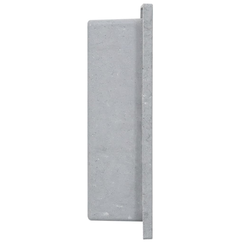 Vidaxl douchenis 41x36x10 cm matgrijs