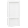 Vidaxl douchenis met 2 vakken 41x69x9 cm hoogglans wit