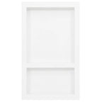 Vidaxl douchenis met 2 vakken 41x69x9 cm hoogglans wit