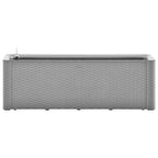 Vidaxl plantenbak verhoogd met bewateringssysteem 100x43x33 cm grijs