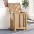 Vidaxl wasmand 50x35x60 cm massief teakhout