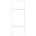 Vidaxl schuifdeur 76x205 cm esg-glas en aluminium wit