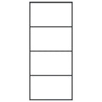Vidaxl schuifdeur 90x205 cm mat esg-glas en aluminium zwart
