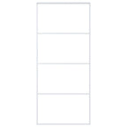 Vidaxl schuifdeur 90x205 cm mat esg-glas en aluminium wit