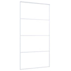 Vidaxl schuifdeur 102,5x205 cm esg-glas en aluminium wit