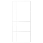 Vidaxl schuifdeur 90x205 cm esg-glas en aluminium wit