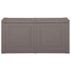 Vidaxl kussenbox 85 l 86x40x42 cm grijs