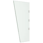 Vidaxl zijpaneel voor deurluifel 50x100 cm gehard glas transparant