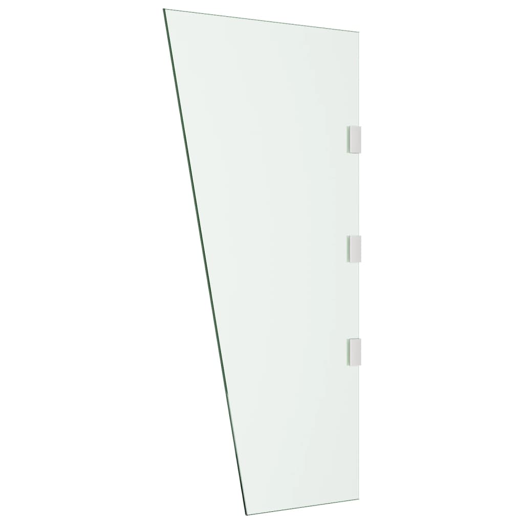 Vidaxl zijpaneel voor deurluifel 50x100 cm gehard glas transparant