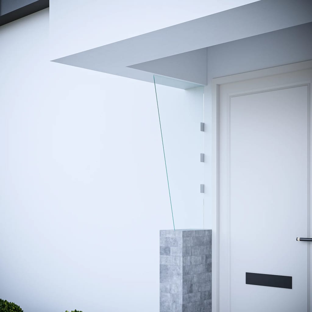 Vidaxl zijpaneel voor deurluifel 50x100 cm gehard glas transparant
