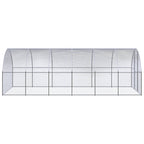 VidaXL Kippenren 3x6x2 m gegalvaniseerd staal